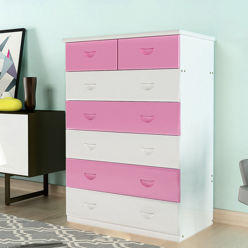 Modern Solid Wood Storage Chest Dresser Vertical Chest Without Mirror