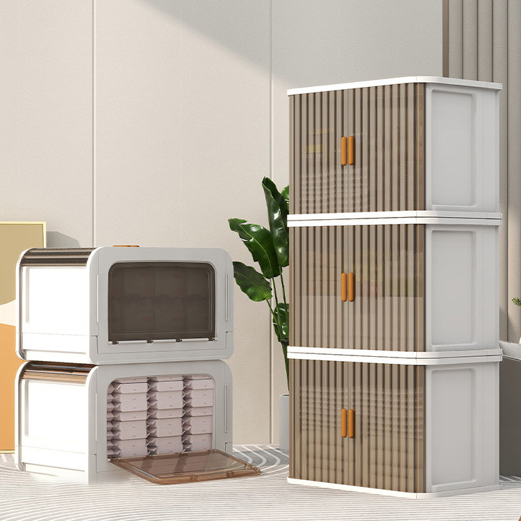 Modern Style Wooden Wardrobe Plastic Freestanding Wardrobe Closet for Bedroom