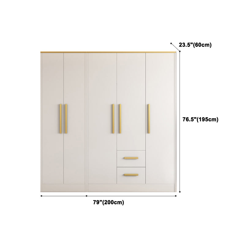 Contemporary Style Wardrobe Wooden Wardrobe Closet with Door