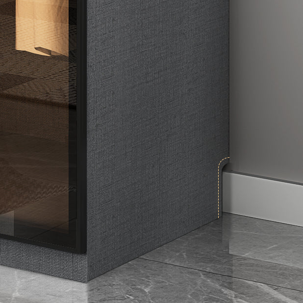 Contemporary Style Wardrobe Gray Colour Wooden Wardrobe Closet