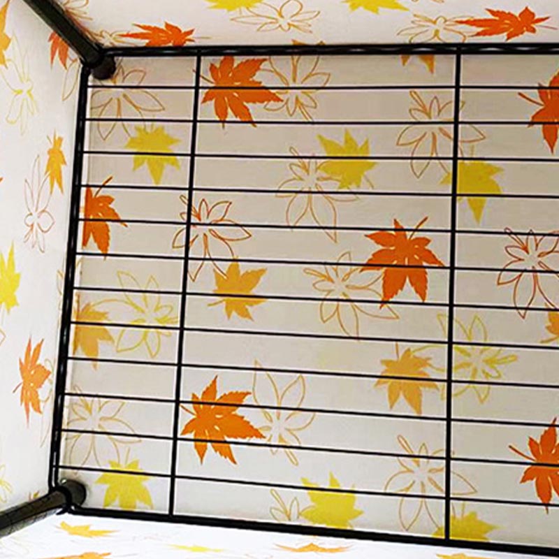 Contemporary Style Wardrobe Metal Wardrobe Closet with Adjustable Shelves