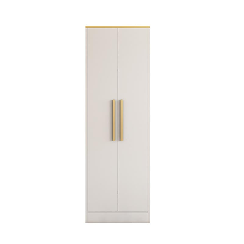 Contemporary Style Wardrobe Wooden Cloth Rod Included Wardrobe Closet for Bedroom