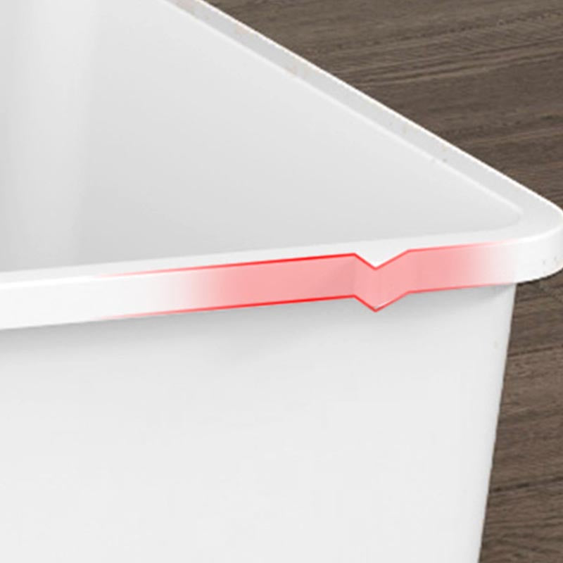 White Plastic Wardrobe Armoire Contemporary Storage Cabinet with Drawer