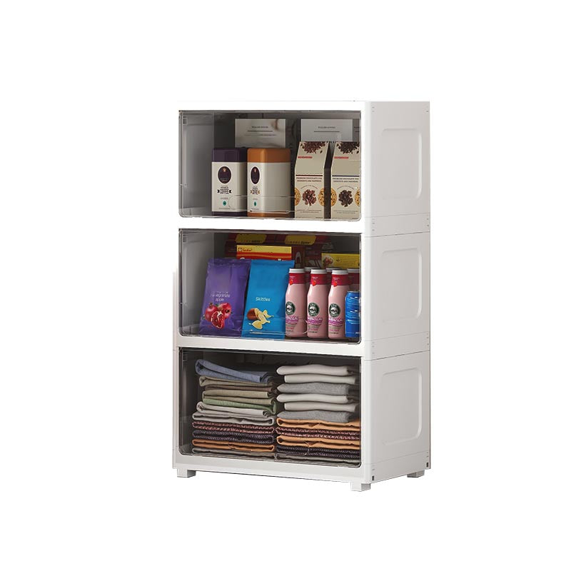 Contemporary Storage Cabinet Plastic Wardrobe Closet for Bedroom