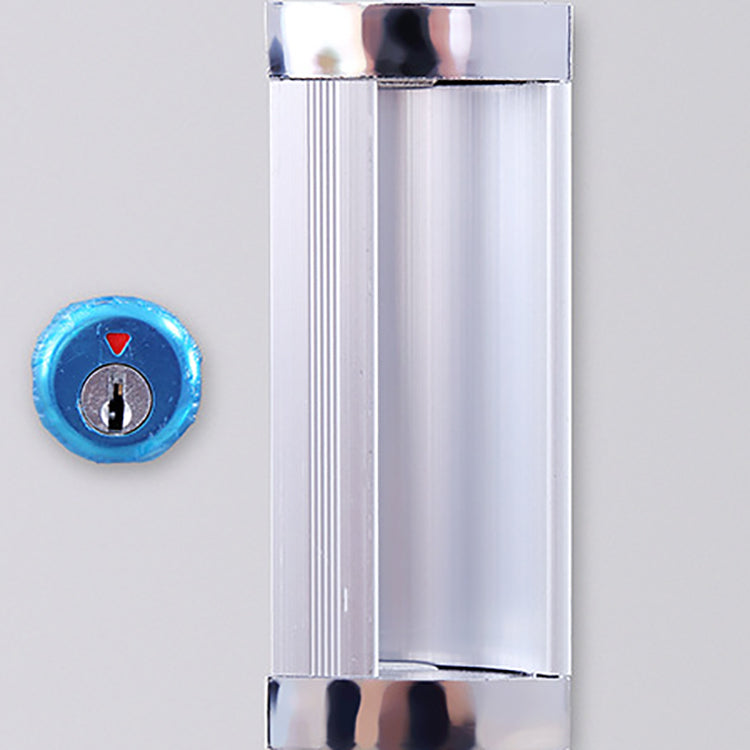 Modern Style Wardrobe Gray Colour Metal Wardrobe Closet with Locks