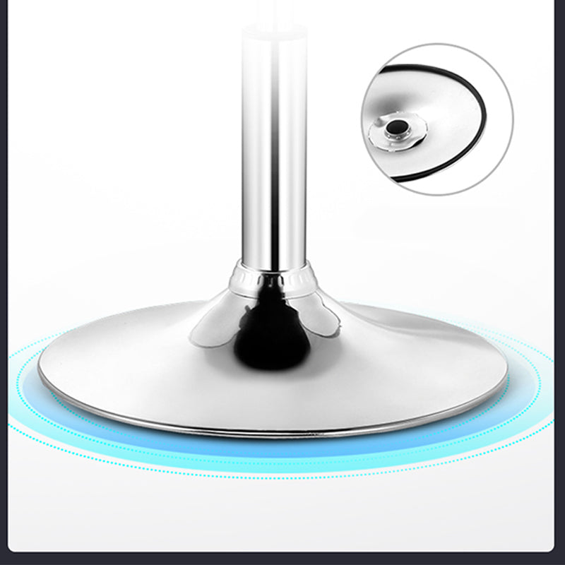 Scandinavian Metal Barstool Adjustable Low Back PU Leather stools in Matte Finish