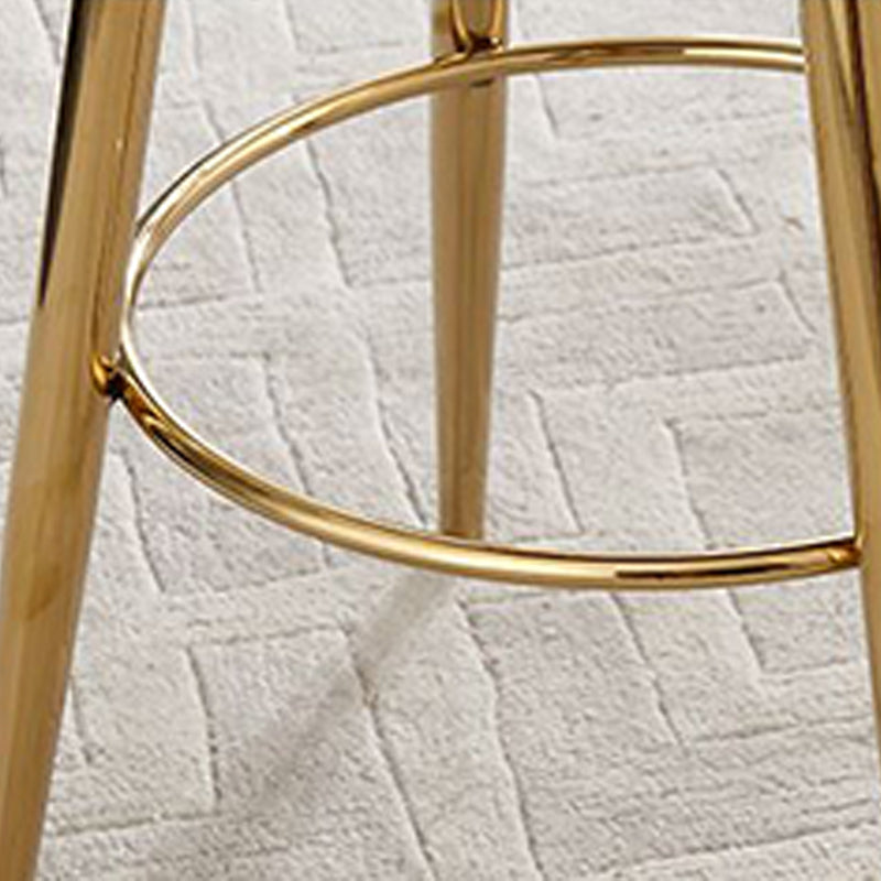 Indoor Scandinavian Counter Chair Round Upholstered Counter Height Stool