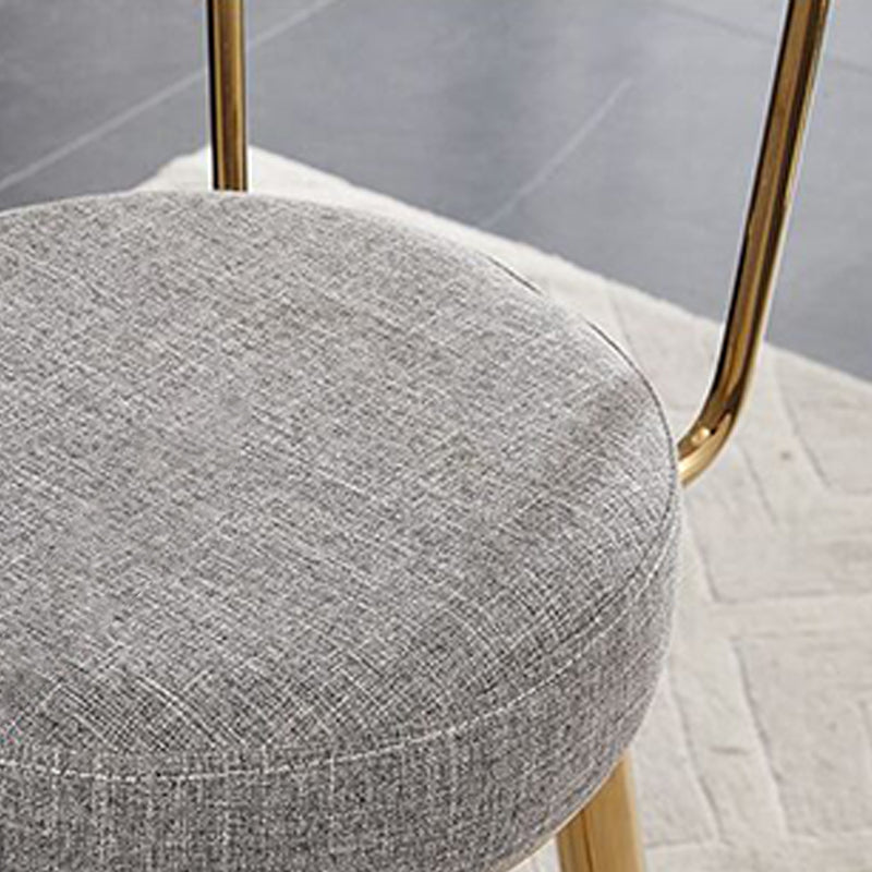 Indoor Scandinavian Counter Chair Round Upholstered Counter Height Stool