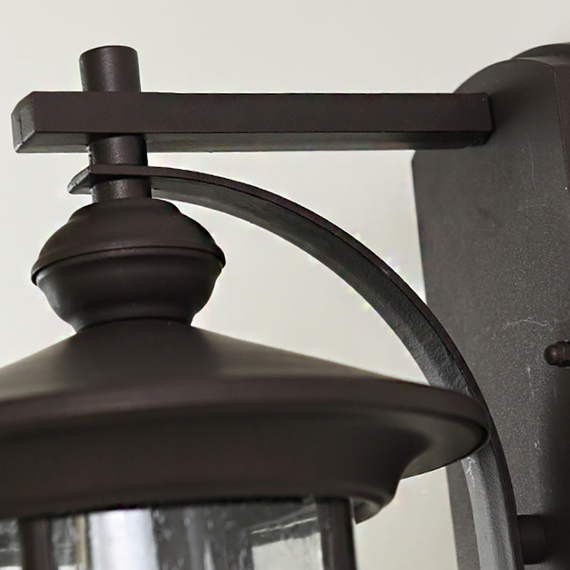 American Style Glass Wall Light Post-box Shape Wall Sconce for Outdoors