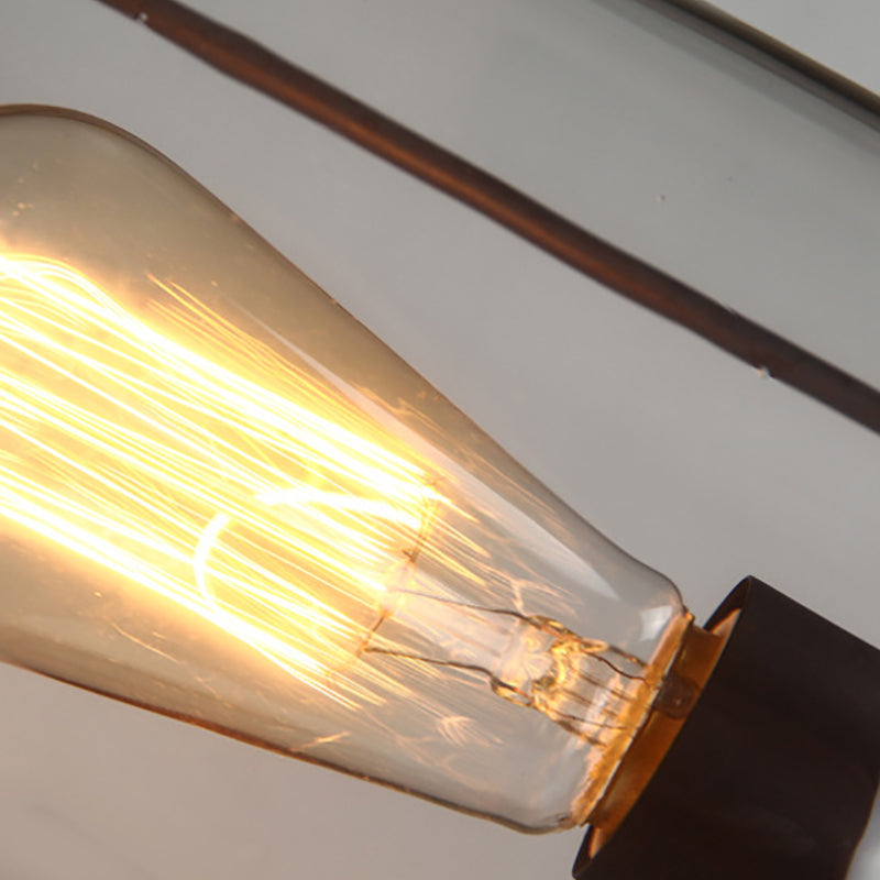 Industrial Style Wall Light Glass Shade Light Sconce Light Fixture for Sitting Room