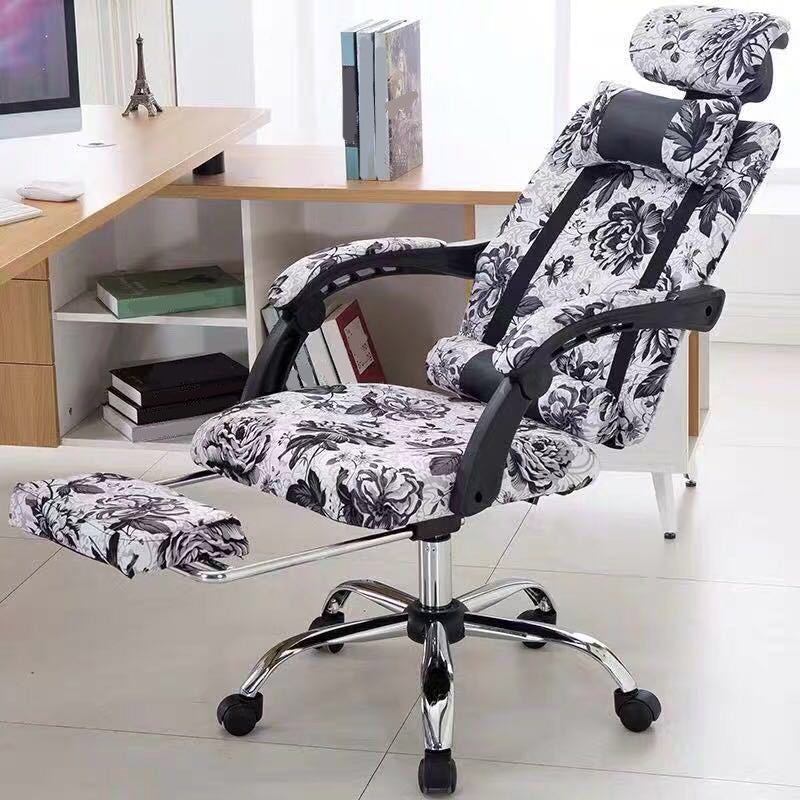 Modern Computer Chair Fixed Arms Chair Ergonomic Mesh Task Chair