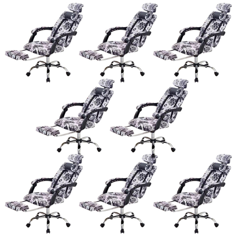 Modern Computer Chair Fixed Arms Chair Ergonomic Mesh Task Chair