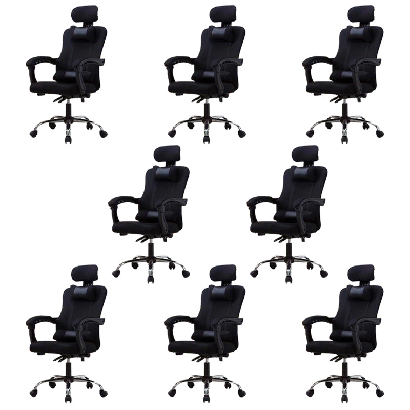 Modern Computer Chair Fixed Arms Chair Ergonomic Mesh Task Chair