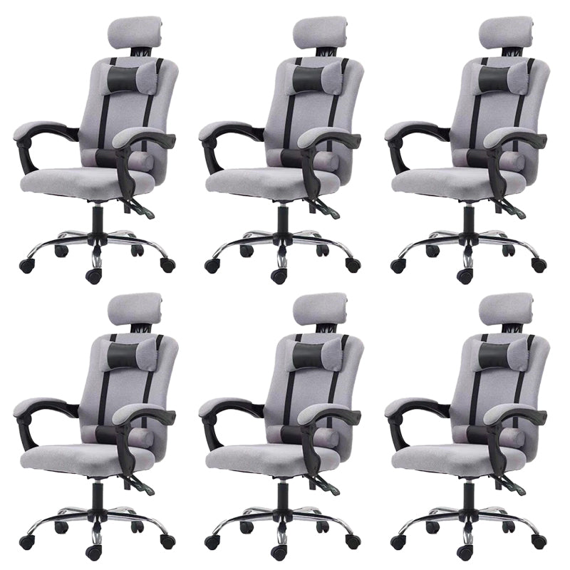 Modern Computer Chair Fixed Arms Chair Ergonomic Mesh Task Chair
