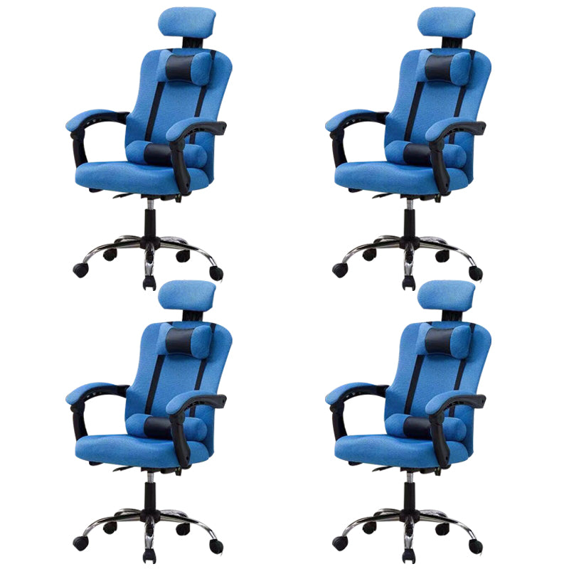 Modern Computer Chair Fixed Arms Chair Ergonomic Mesh Task Chair