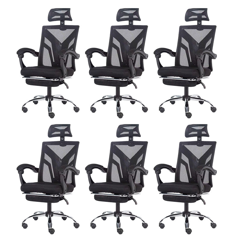 Modern Computer Chair Fixed Arms Chair Ergonomic Mesh Task Chair