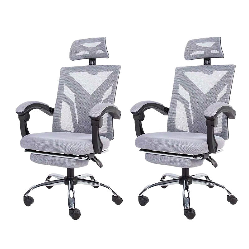 Modern Computer Chair Fixed Arms Chair Ergonomic Mesh Task Chair