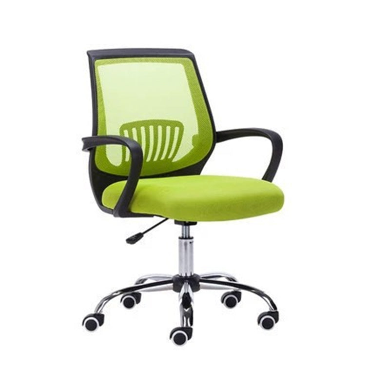 Fixed Arms Modern Office Chair Swivel Lumbar Support Office Chair