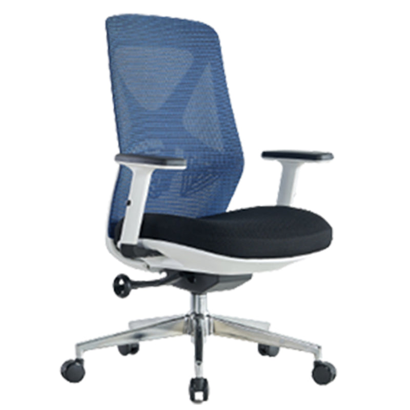 Modern Adjustable Arms Computer Chair with Wheels Nylon Desk Chair