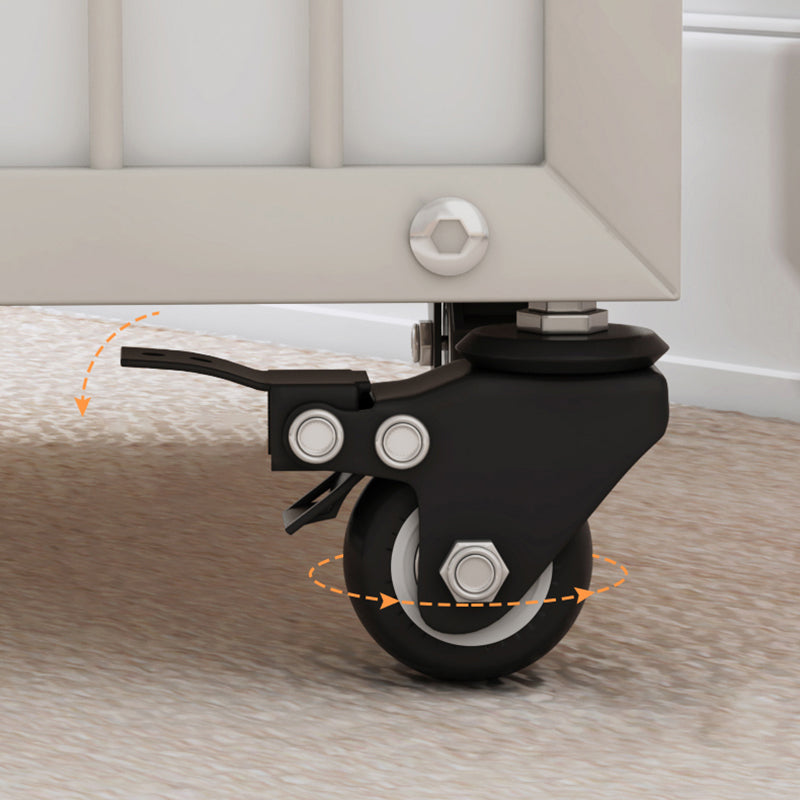 Modern Metal Bookshelf Pure White Standard Vertical Closed Back Bookcase