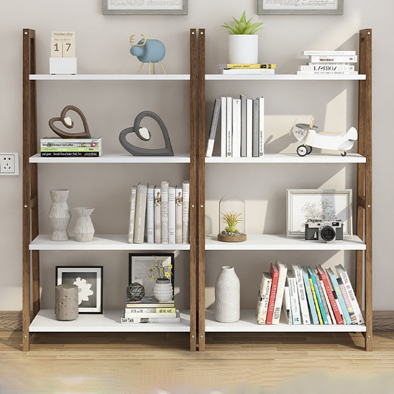 Modern Ladder Shelf Bookcase Wooden Bookshelf for Study Room