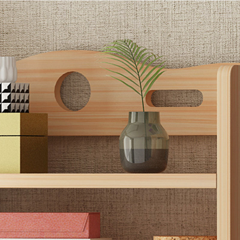 Modern Floor Brown Book Shelf Woodend Open Shelf Bookcase for Home