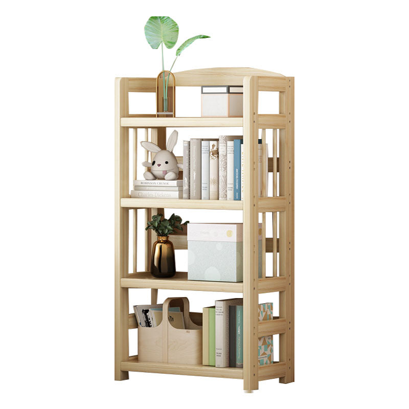 Modern Floor Brown Book Shelf Woodend Open Shelf Bookcase for Home