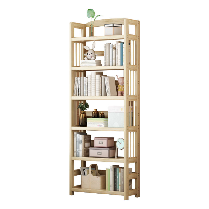 Modern Floor Brown Book Shelf Woodend Open Shelf Bookcase for Home
