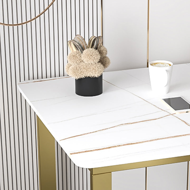 Contemporary Office Desk 23.62" Rectangular Executive Desk with 3-drawer