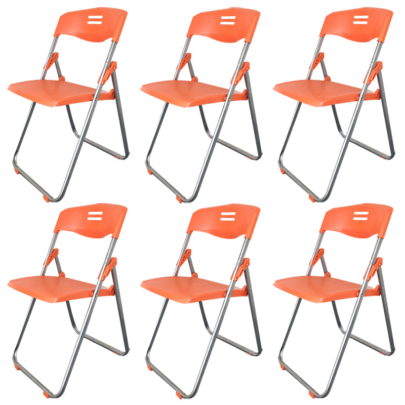 Plastic Armless Upholstered Conference Chair Low Back Conference Chair