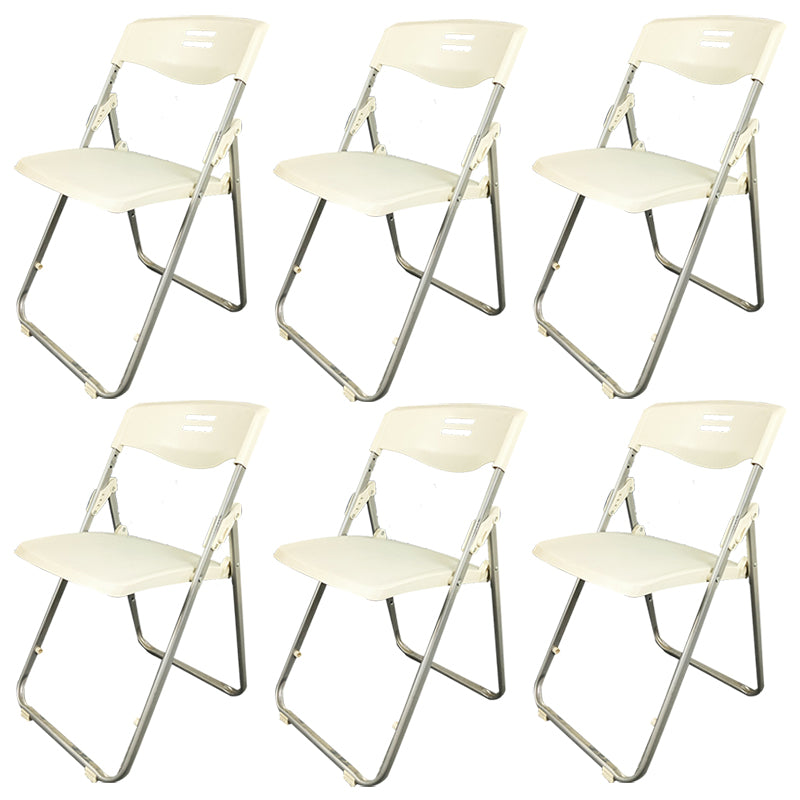 Plastic Armless Upholstered Conference Chair Low Back Conference Chair