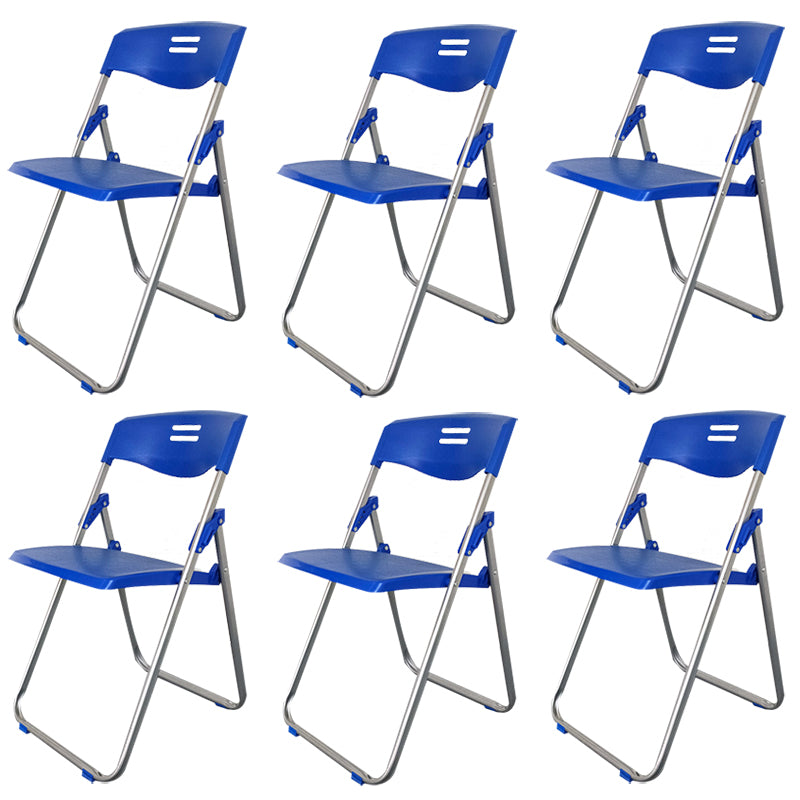 Plastic Armless Upholstered Conference Chair Low Back Conference Chair