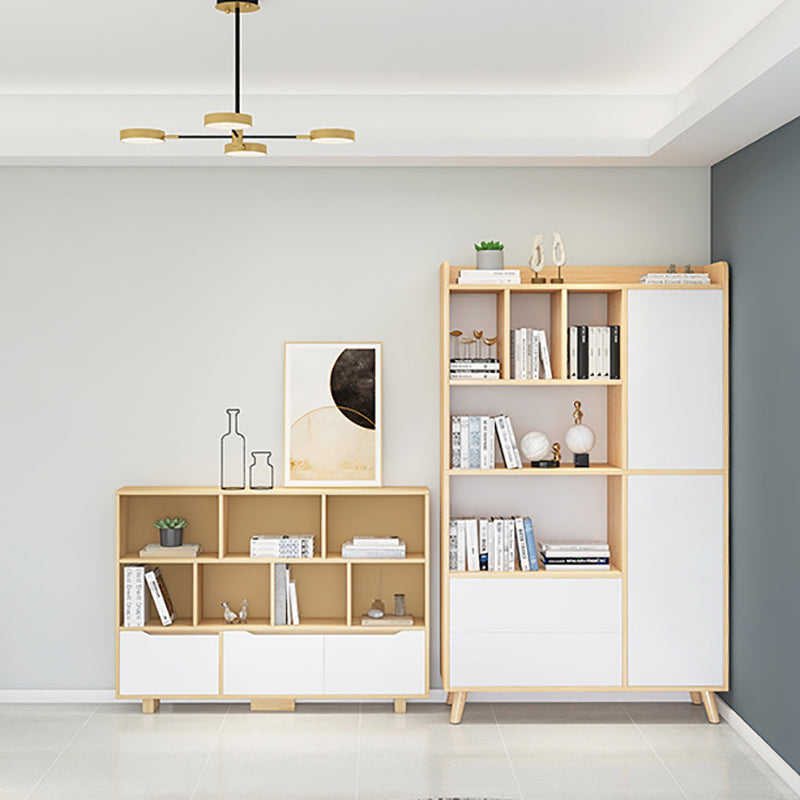 Modern Standard Bookshelf Matte Finish 11.81" W Engineered Wood Shelf for Living Room