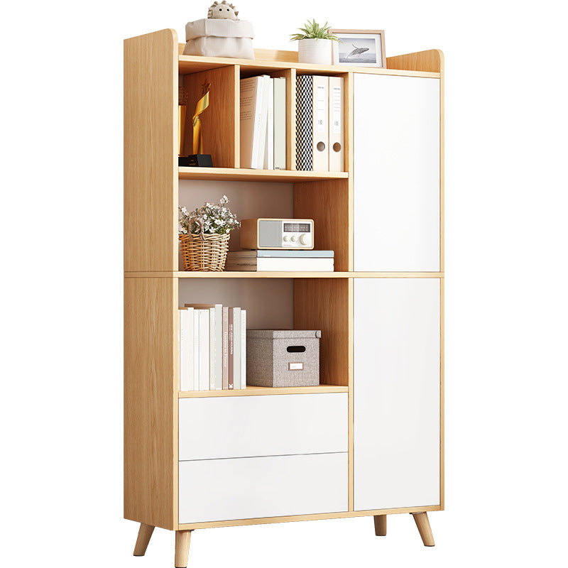 Modern Standard Bookshelf Matte Finish 11.81" W Engineered Wood Shelf for Living Room