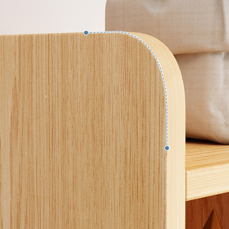 Modern Standard Bookshelf Matte Finish 11.81" W Engineered Wood Shelf for Living Room