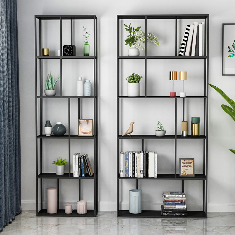 Modern Iron Geometric Shelf Living Room 78.74" Height Bookshelf