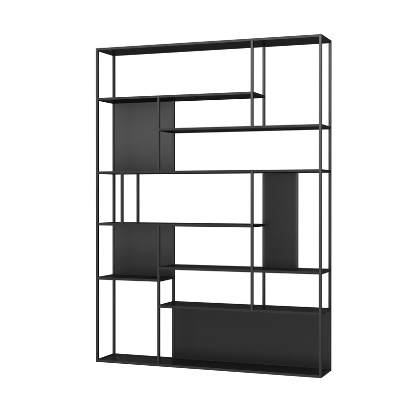 Modern Iron Geometric Shelf Living Room 78.74" Height Bookshelf