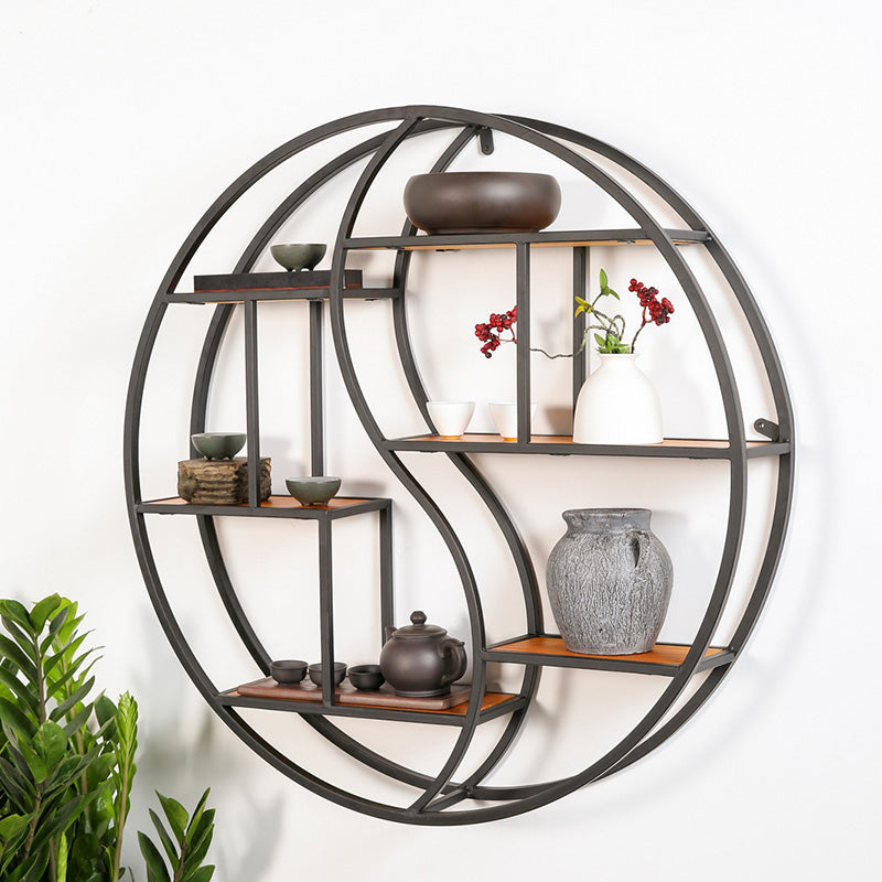Modern Iron Floating Bookshelf Living Room 7.87" W Book Shelf