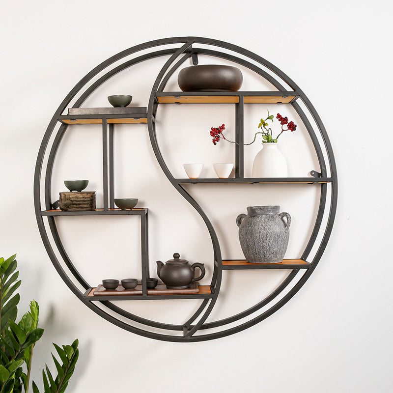 Modern Iron Floating Bookshelf Living Room 7.87" W Book Shelf