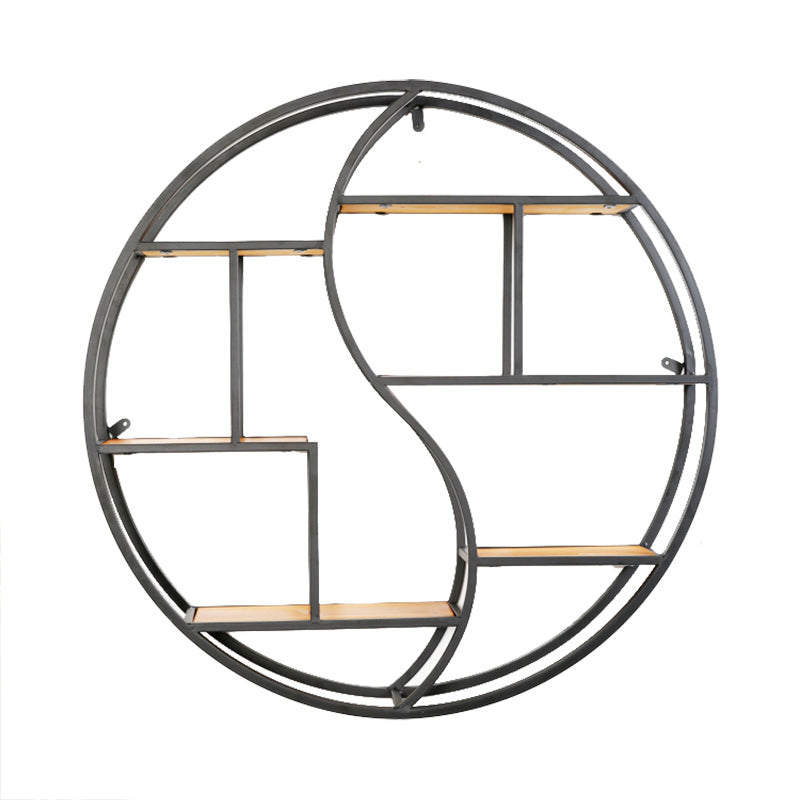 Modern Iron Floating Bookshelf Living Room 7.87" W Book Shelf