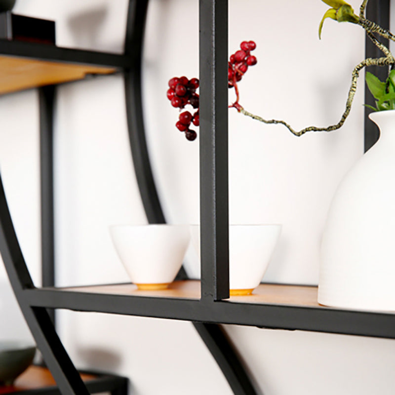 Modern Iron Floating Bookshelf Living Room 7.87" W Book Shelf