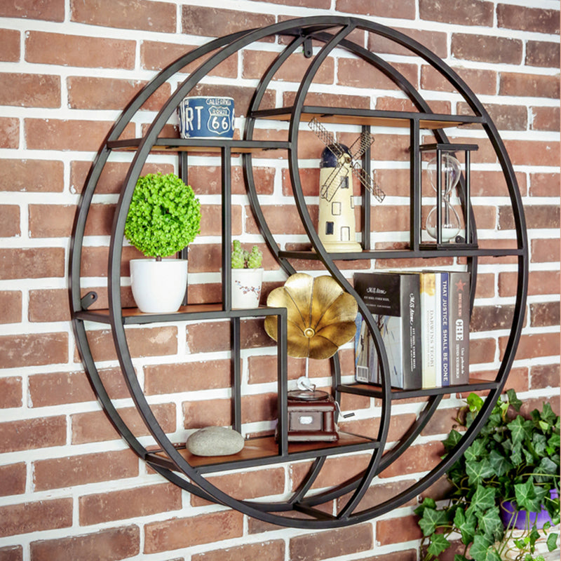 Modern Iron Floating Bookshelf Living Room 7.87" W Book Shelf