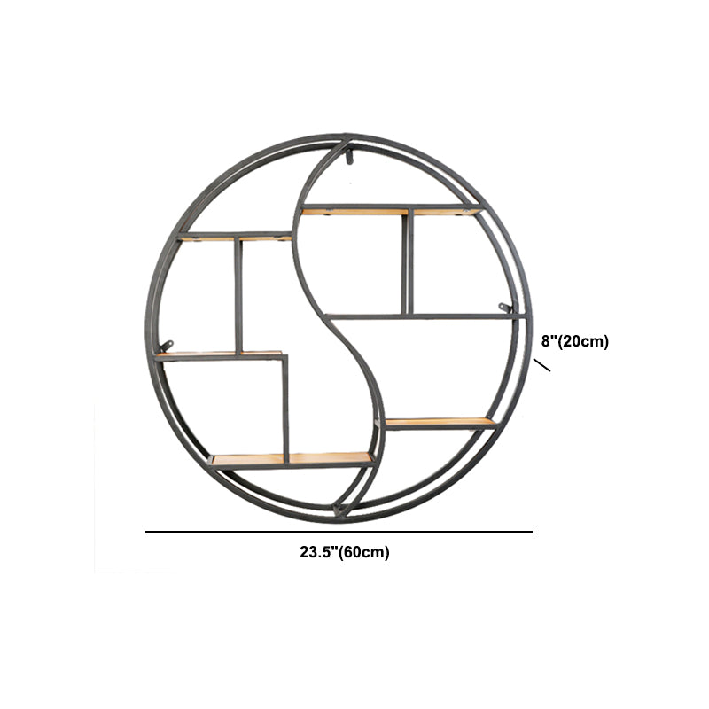 Modern Iron Floating Bookshelf Living Room 7.87" W Book Shelf