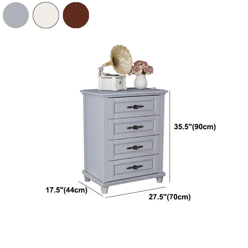Modern Storage Chest Dresser Solid Wood Dresser with 3/4/5 Drawers