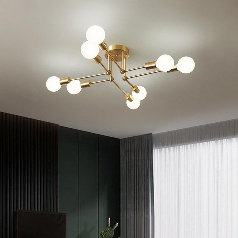Modern Metallic Ceiling Light Flush Mount Lighting for Hallway Home