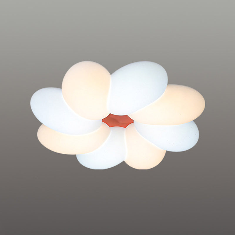 Floral Metal Ceiling Lighting Minimalist Style LED Ceiling Lamp