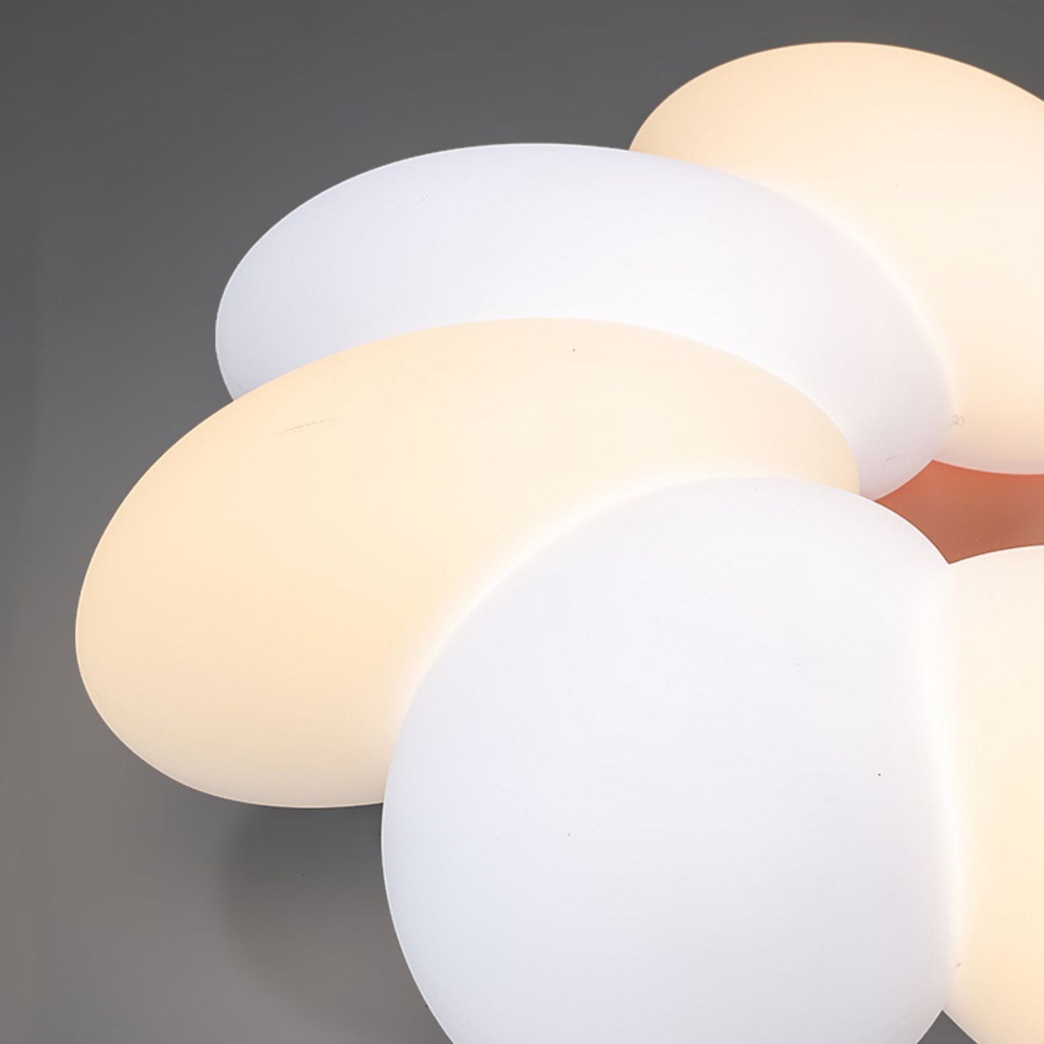 Floral Metal Ceiling Lighting Minimalist Style LED Ceiling Lamp