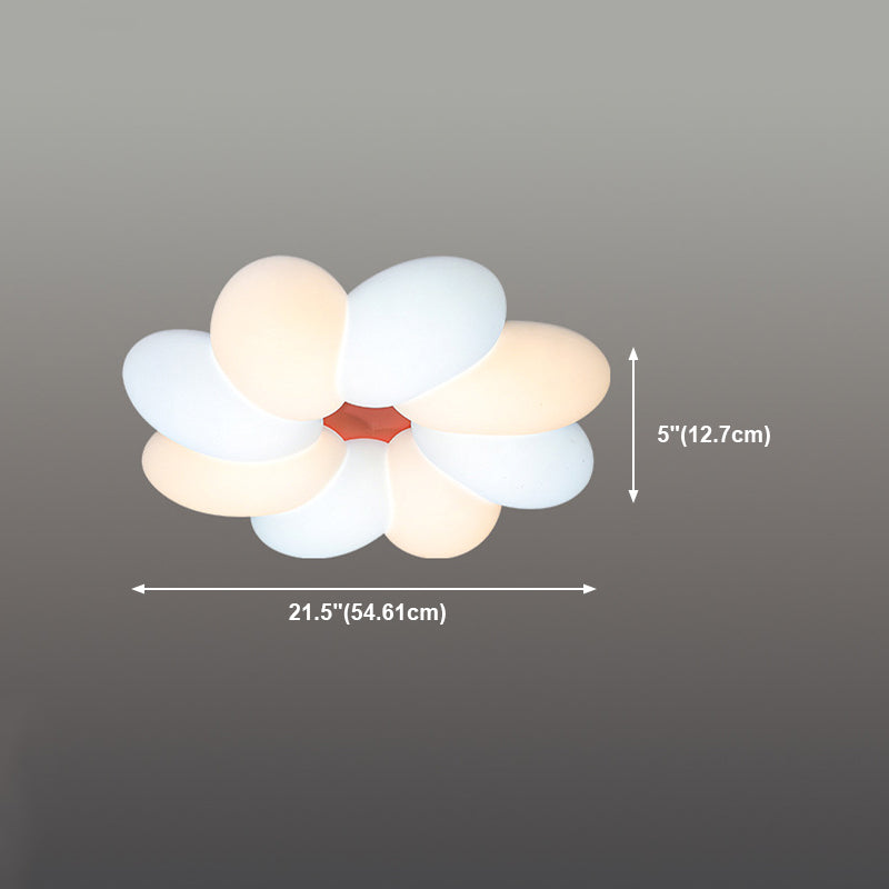 Floral Metal Ceiling Lighting Minimalist Style LED Ceiling Lamp