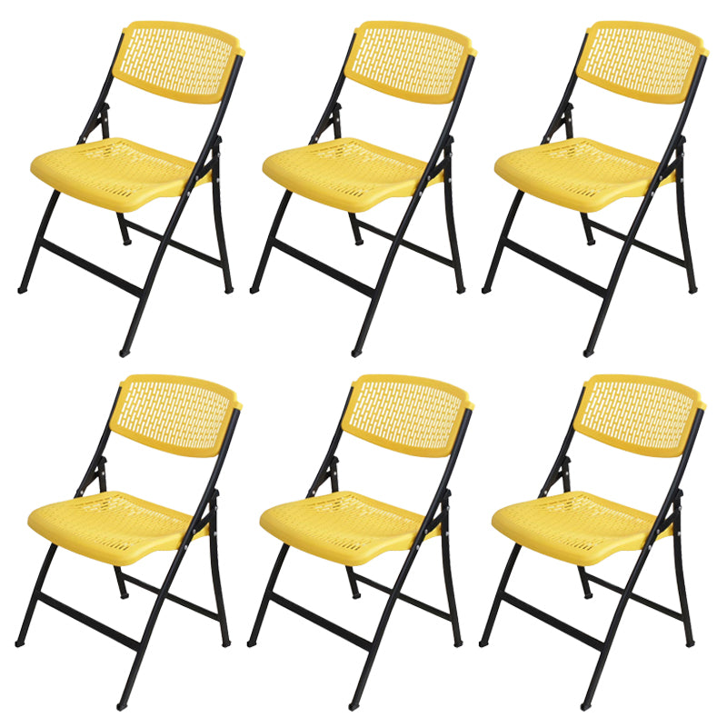 Armless Upholstered Conference Chair Plastic Low Back Conference Chair
