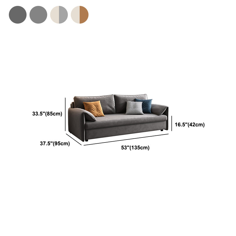 37.40" W * 33.46" H Sofa Convertible Sofa Bed with Pillow Top Arm